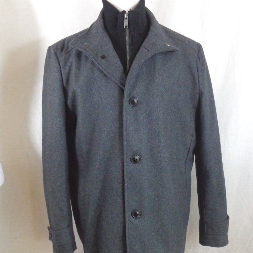 MARC NEW YORK  MEN'S L BLACK WOOL BLEND JACKET